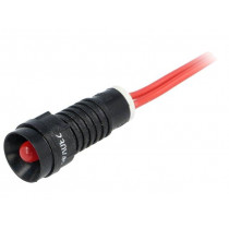 LR-D5-230AC; Indicator: LED; recessed; 230VAC; Cutout: Ø11mm; IP40; 300mm leads; POLAM-ELTA