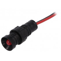 LR-D5-220DC BLINKING; Indicator: LED; recessed; 220VDC; Cutout: Ø11mm; IP40; 300mm leads; POLAM-ELTA