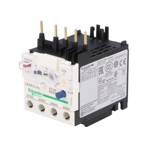 LR2K0316; Thermal relay; Series: TeSys K; Auxiliary contacts: NO + NC; SCHNEIDER ELECTRIC