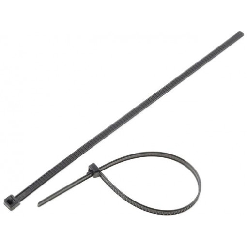 115-00002; Cable tie; multi use; L: 195mm; W: 4.7mm; polyamide; 245N; black; HELLERMANNTYTON