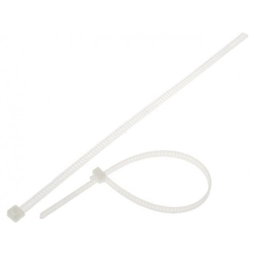 115-00008; Cable tie; multi use; L: 195mm; W: 4.7mm; polyamide; 245N; natural; HELLERMANNTYTON