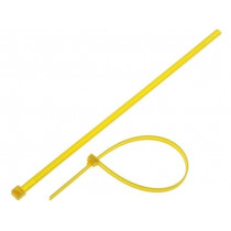 115-00004; Cable tie; multi use; L: 195mm; W: 4.7mm; polyamide; 245N; yellow; HELLERMANNTYTON