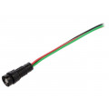 LRG-D5-230ACWK; Indicator: LED; recessed; 230VAC; Cutout: Ø11mm; IP40; 300mm leads; POLAM-ELTA