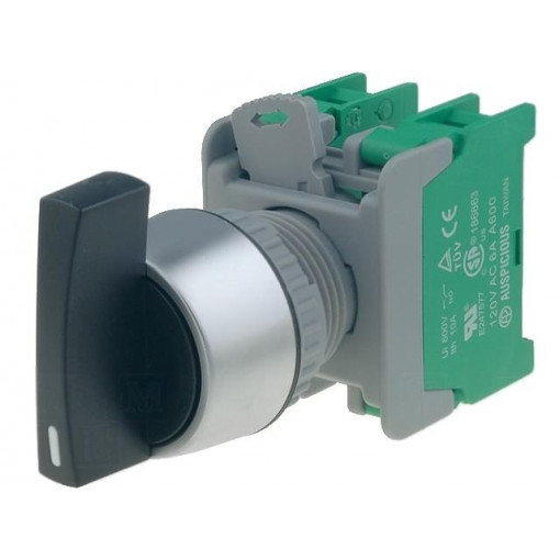 LRS22-2/O BK,1->0<-2 SPRING RETURN; Switch: rotary; Stabl.pos: 1; NO x2; 3A/230VAC; 22mm; black; IP65; AUSPICIOUS LRS22-2/O BK,1->0<-2 SPRING RETURN; Switch: rotary; Stabl.pos: 1; NO x2; 3A/230VAC; 22mm; black; IP65; AUSPICIOUS