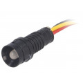 LRY-D5-230ACWK; Indicator: LED; recessed; 230VAC; Cutout: Ø11mm; IP40; 300mm leads; POLAM-ELTA