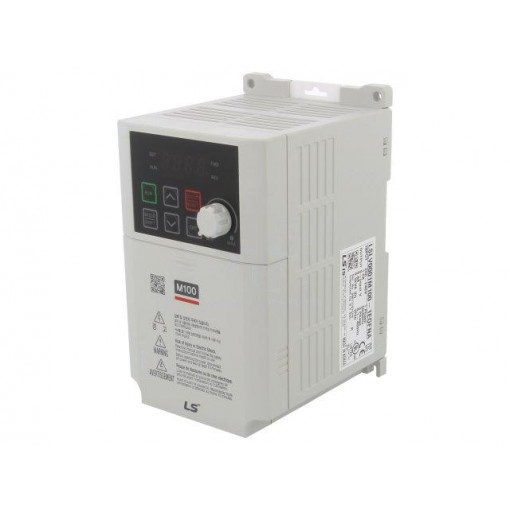 LSLV0001M100-1EOFNA; Inverter; Max motor power: 0.1kW; Usup: 200÷240VAC; 0÷400Hz; IN: 7; LS INDUSTRIAL SYSTEMS