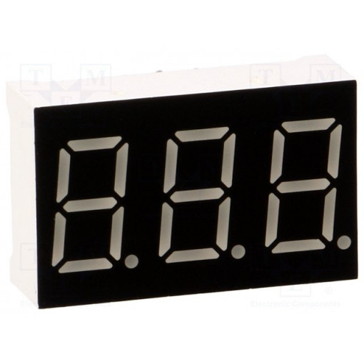 LTD036AUE-101C-03; Display: LED; 7-segment; 9.14mm; 0.36