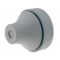 LTG-39897; Grommet; Ømount.hole: 16mm; Panel thick: 1÷4mm; L: 18.5mm; grey; RICHCO