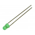 LTL-1CHG; LED; 3mm; green; 3.7÷12.6mcd; 60°; Front: convex; Pitch: 2.54mm; LITEON LTL-1CHG; LED; 3mm; green; 3.7÷12.6mcd; 60°; Front: convex; Pitch: 2.54mm; LITEON
