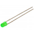 LTL-42NGY8D; LED; 3mm; green; 8.7÷29mcd; 100°; Front: convex; Pitch: 2.54mm; LITEON LTL-42NGY8D; LED; 3mm; green; 8.7÷29mcd; 100°; Front: convex; Pitch: 2.54mm; LITEON