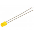 LTL-42NSV8D; LED; 3mm; yellow; 3.8÷30mcd; 100°; Front: convex; Pitch: 2.54mm; LITEON LTL-42NSV8D; LED; 3mm; yellow; 3.8÷30mcd; 100°; Front: convex; Pitch: 2.54mm; LITEON