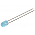 LTL17KCBH5D; LED; 3mm; blue; 180÷880mcd; 50°; Front: convex; Pitch: 2.54mm; LITEON LTL17KCBH5D; LED; 3mm; blue; 180÷880mcd; 50°; Front: convex; Pitch: 2.54mm; LITEON