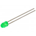 LTL17KGH5D; LED; 3mm; green; 110÷520mcd; 50°; Front: convex; Pitch: 2.54mm; LITEON LTL17KGH5D; LED; 3mm; green; 110÷520mcd; 50°; Front: convex; Pitch: 2.54mm; LITEON