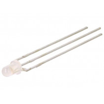 LTL1BEKVJNN; LED; 3mm; bicolour; red/green; 65÷110mcd; 65÷110mcd; 45°; cathode; LITEON