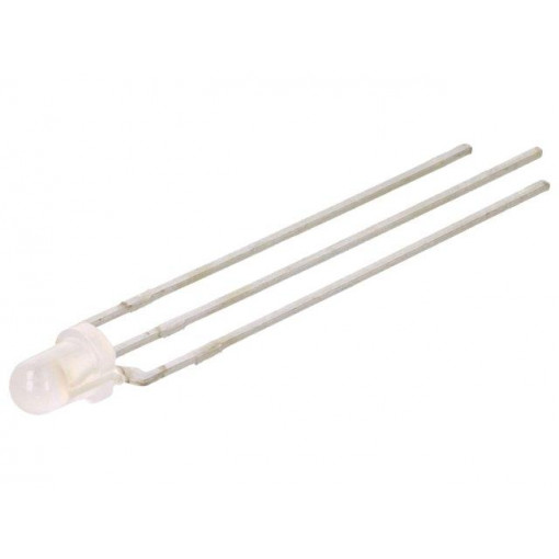 LTL1BEKVJNN; LED; 3mm; bicolour; red/green; 65÷110mcd; 65÷110mcd; 45°; cathode; LITEON