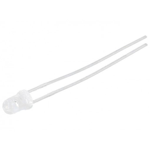 LTL1CHKRKNN; LED; 3mm; red; 140÷400mcd; 45°; Front: convex; Pitch: 2.54mm; LITEON