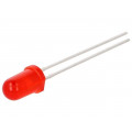 LTL2R3KE; LED; 5mm; red; 90÷200mcd; 50°; 20mA; 2.05÷2.5V; Front: convex; LITEON