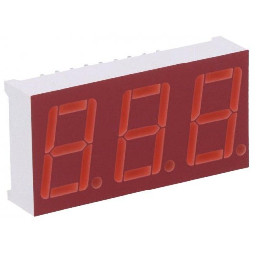 LTM-8522HR; Display: LED; 7-segment; 14.22mm; 0.56