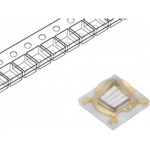 LTPL-C034UVH405; LED; UV; 3535; 130°; 500mA; λd: 400-410nm; 3.45x3.45x2.13mm; SMD; LITEON LTPL-C034UVH405; LED; UV; 3535; 130°; 500mA; λd: 400-410nm; 3.45x3.45x2.13mm; SMD; LITEON