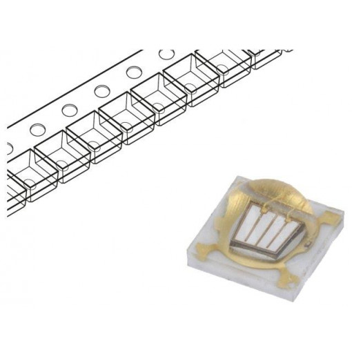 LTPL-C034UVH410; LED; UV; 3535; 130°; 500mA; λd: 410nm; 3.45x3.45x2.13mm; 3.2÷3.9V; LITEON LTPL-C034UVH410; LED; UV; 3535; 130°; 500mA; λd: 410nm; 3.45x3.45x2.13mm; 3.2÷3.9V; LITEON