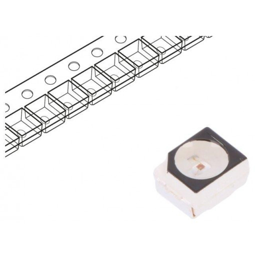 LTST-B680VEKT; LED; SMD; 3528,PLCC2; red; 710÷1400mcd; 3.5x2.8x1.9mm; 120°; 20mA; LITEON