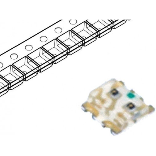 LTST-C195KGJRKT; LED; SMD; 0606; red/green; 1.6x1.5x0.55mm; 130°; 2÷2.4/2÷2.4V; 20mA; LITEON