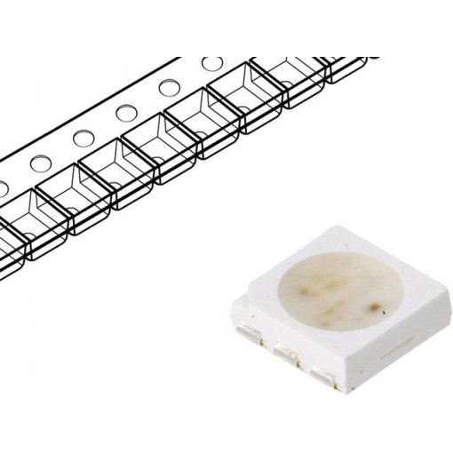 LTST-G563ZEGBW; LED; SMD; 5050,PLCC6; RGB; 5x5x1.6mm; 120°; 20mA; Lens: transparent; LITEON