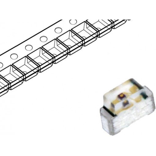 LTST-S270KGKT; LED; SMD; 0604; green; 18÷71mcd; 1.6x1.15x0.6mm; 130°; 2÷2.4V; 20mA; LITEON