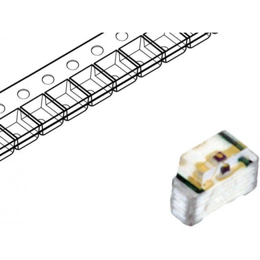 LTST-S270KSKT; LED; SMD; 0604; yellow; 28÷80mcd; 1.6x1.15x0.6mm; 130°; 2÷2.4V; 20mA; LITEON