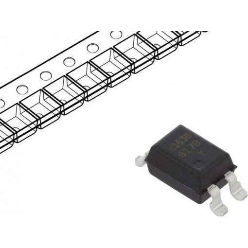 LTV-817S-TA1-B; Optocoupler; SMD; Channels: 1; Out: transistor; Uinsul: 5kV; Uce: 35V; LITEON