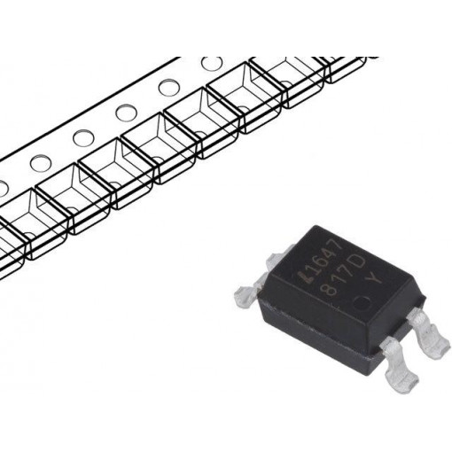 LTV-817S-TA1-D; Optocoupler; SMD; Channels: 1; Out: transistor; Uinsul: 5kV; Uce: 35V; LITEON