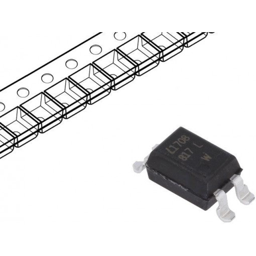 LTV-817S-TA1-L; Optocoupler; SMD; Channels: 1; Out: transistor; Uinsul: 5kV; Uce: 35V; LITEON