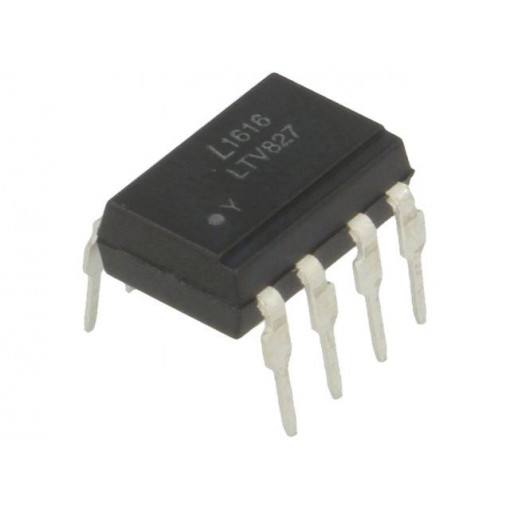 LTV-827; Optocoupler; THT; Channels: 2; Out: transistor; Uinsul: 5kV; Uce: 35V; LITEON