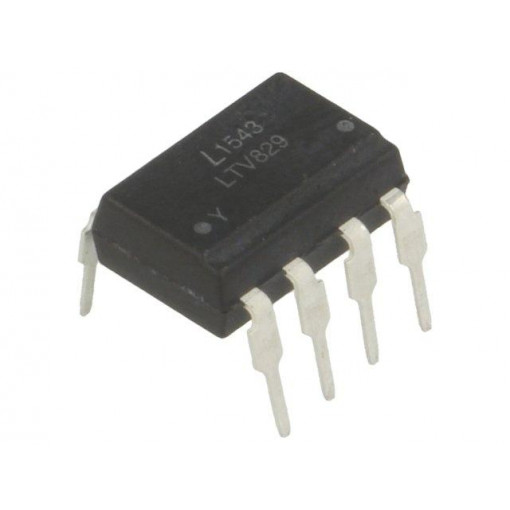LTV-829; Optocoupler; THT; Channels: 2; Out: transistor; Uinsul: 5kV; Uce: 50V; LITEON