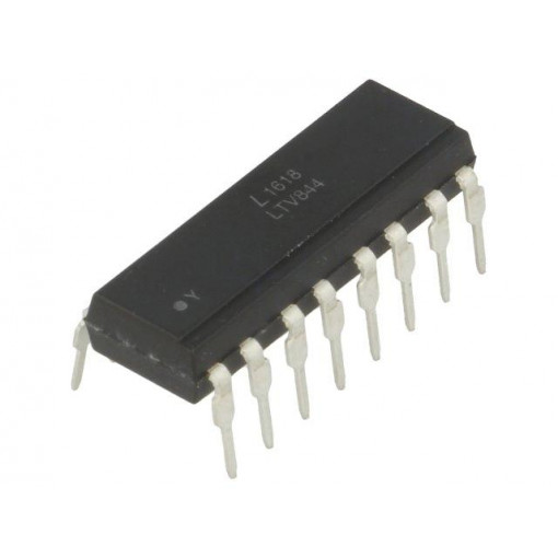 LTV-844; Optocoupler; THT; Channels: 4; Out: transistor; Uinsul: 5kV; Uce: 35V; LITEON