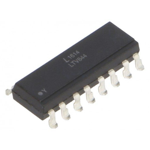 LTV-844S; Optocoupler; SMD; Channels: 4; Out: transistor; Uinsul: 5kV; Uce: 35V; LITEON