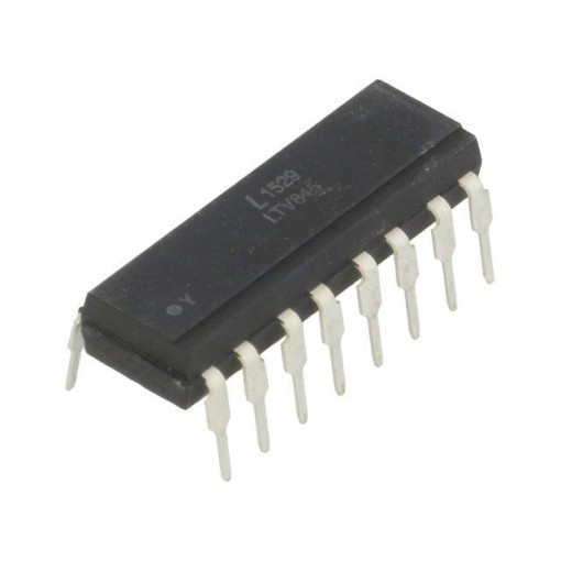 LTV-845; Optocoupler; THT; Channels: 4; Out: Darlington; Uinsul: 5kV; Uce: 35V; LITEON