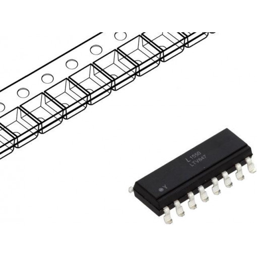 LTV-847S; Optocoupler; SMD; Channels: 4; Out: transistor; Uinsul: 5kV; Uce: 35V; LITEON
