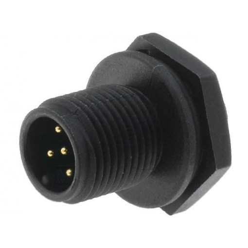 LTWM12P-05PMMS-SC; Socket; M12; PIN: 5; male; A code-DeviceNet / CANopen; soldering; AMPHENOL