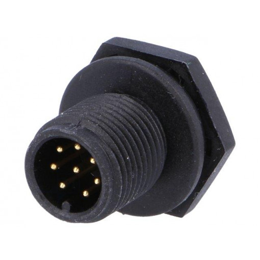 LTWM12P-08PMMS-SC; Socket; M12; PIN: 8; male; A code-DeviceNet / CANopen; soldering; AMPHENOL