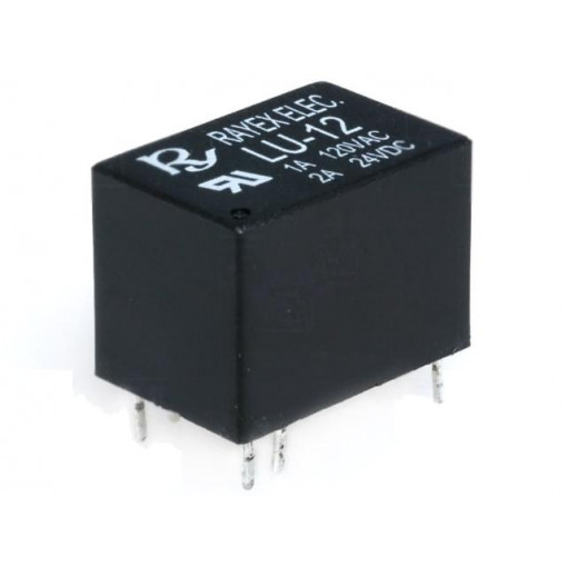 LU-12; Relay: electromagnetic; SPDT; Ucoil: 12VDC; 1A/120VAC; 2A/24VDC; Recoy/RAYEX ELECTRONICS LU-12; Relay: electromagnetic; SPDT; Ucoil: 12VDC; 1A/120VAC; 2A/24VDC; Recoy/RAYEX ELECTRONICS