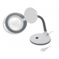 LUP-20-LED-SMD; Desktop magnifier with backlight; Mag: 12dpt,3dpt; 6W; 570lm; NEWBRAND