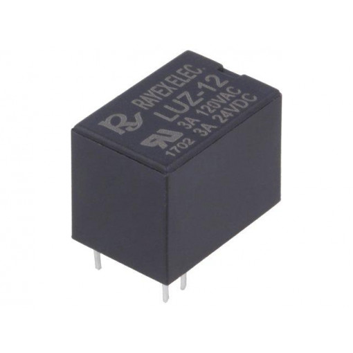 LUZ-12; Relay: electromagnetic; SPDT; Ucoil: 12VDC; 1A/120VAC; 2A/24VDC; Recoy/RAYEX ELECTRONICS