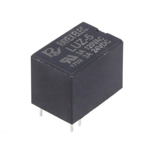 LUZ-5; Relay: electromagnetic; SPDT; Ucoil: 5VDC; 1A/120VAC; 2A/24VDC; Recoy/RAYEX ELECTRONICS
