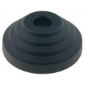 LV.A-60-14; Foot; Base dia: 60mm; polyamide; H: 24mm; Mount.hole diam: 14mm; ELESA+GANTER