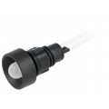 LW-D10-230AC; Indicator: LED; recessed; 230VAC; Cutout: Ø13mm; IP40; 300mm leads; POLAM-ELTA