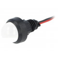 LW-D20-220DC; Indicator: LED; prominent; 220VDC; Cutout: Ø13mm; IP40; 300mm leads; POLAM-ELTA