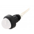 LW-D20-230AC; Indicator: LED; prominent; 230VAC; Cutout: Ø13mm; IP40; 300mm leads; POLAM-ELTA
