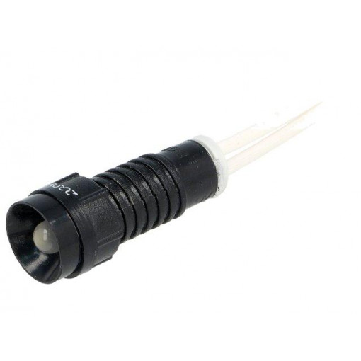 LW-D5-230AC; Indicator: LED; recessed; 230VAC; Cutout: Ø11mm; IP40; 300mm leads; POLAM-ELTA