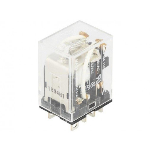LY2 12VAC; Relay: electromagnetic; DPDT; Ucoil: 12VAC; 10A/110VAC; 10A/24VDC; OMRON